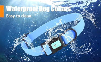 Waterproof Dog Collars,Easy Clean Collar,Adjustable Dog Collars for Small,Medium, Large Dogs (Sky Blue, S) - color: Sky Blue, size: S