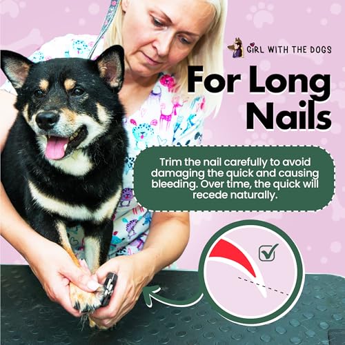 Pet Nail Clippers by Girl With The Dogs, Nail Clippers for Grooming and Claw Care for Cats/Dogs (Large) - size: Large