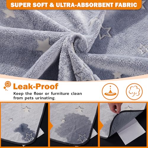 LOOBANI Washable Pee Pads for Dogs, 2 Pack 31 x 36 in Reusable Pee Pads for Dog Mat Puppy Mats Training Non Slip Whelping Mat for Dog Playpen, Crate, Car, Grey - size: 31x36 in(2 Pack)