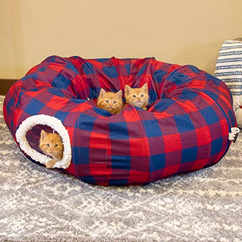 Plaid Tunnel Bed - color: Plaid