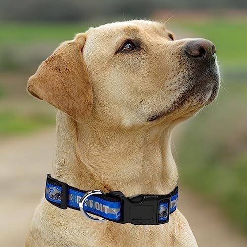 New & Improved Pets First NFL Licensed PET Collar- Heavy-Duty, Strong, and Durable New Dog Collar. Available in 32 Football Teams and 4 Sizes - color: Carolina Panthers, size: Extra Large