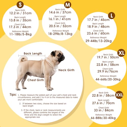 Dog Raincoat: Dog Rain Jacket with Reflective Harness & Removable Hood | Waterproof Dogs Rain Coat Poncho for Large Medium Small Dogs Puppies (Yellow - M) - size: Medium