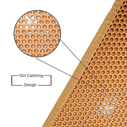 Pieviev Cat Litter Mat Litter Tray Mat of Large Size, Waterproof Material BPA Free, Soft on Paws and Washable - color: Brown, size: L-28''X20''