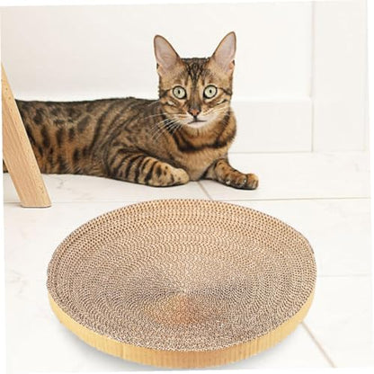 GANAZONO 3pcs Replaceable Cat Scratcher Core Corrugated Paper Floor Cat Scratching Pad for Indoor Kittens Room Accessory