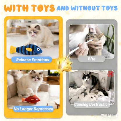 Catnip Toys,3 Pack Cat Chew Toys with Bell Ring Natural Catnip Cotton Toys Interactive Cat Kitten Chew Kicker Toys for Bored,Exercise,Anxiety Relief - color: Blue,Red,Rose Pink