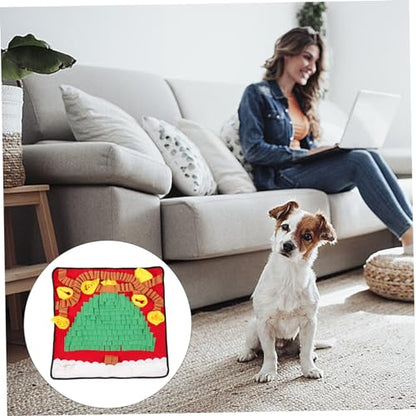 BESPORTBLE Pet Snuffle Mat for Dogs Washable Slow Feeder Multi-Functional Foraging Mat for Sniffing and Training Lint Material for Indoor and Outdoor Use