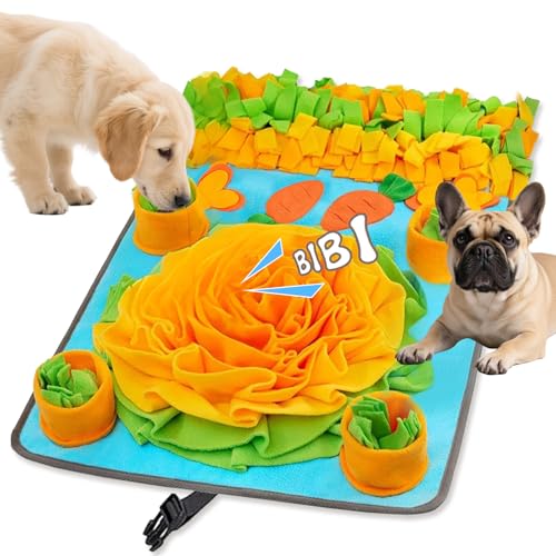 Snuffle Mat for Dogs, 32 X 19 Inches Interactive Dog Toys for Boredom & Slow Eating, Durable Dog Feeder Puzzle Toy, Dog Enrichment Toys for Small Medium & Large Dogs