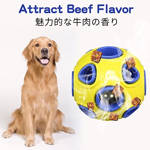 SCHITEC Dog Balls with Bell Sound, [2 Pack] Rubber Bouncy Fetch Ball for Medium Large Dogs, 3” Interactive Pet Chew Toys - size: Large 3"