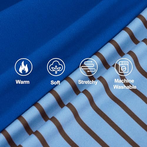 XPUDAC 4 Pack Dog Sweaters Comfy Dog Clothes with Sleeves Puppy Shirts Pullover Pet Sweatshirt for Small Medium Large Dogs Boy Girl Doggy Outfits Cat Apparel, Blue, M - color: Navy, Grey, size: Medium