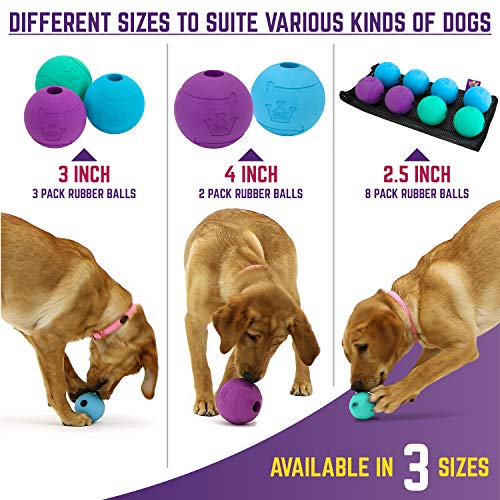 Chew King Dog Fetch Balls and Glowing Balls for Medium Breeds