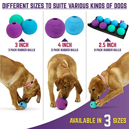 Chew King Dog Fetch Balls and Glowing Balls for Medium Breeds