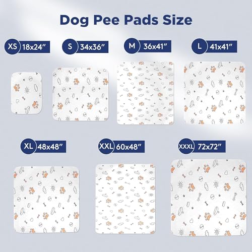 Washable Pee Pads for Dogs, 2 Pack Large 36"x41" Super Absorbent Reusable Dog Training Pads, 100% Waterproof Non-Slip Puppy Whelping Dog Playpen Indoor Pads Mat Pet Supplies - size: 36X41 (2 Packs)