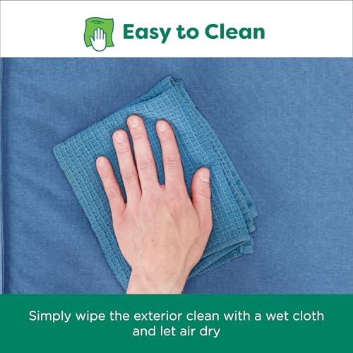 FurHaven Gridded Ripstop All-Weather Deluxe Orthopedic Mattress Pet Bed, Capri Blue, Jumbo - color: Capri Blue, size: Jumbo