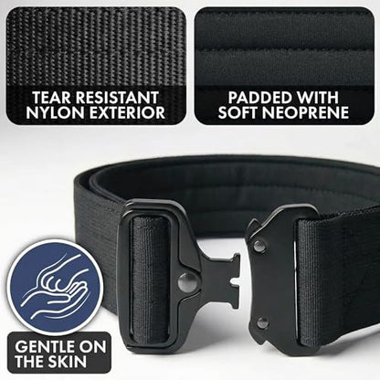 Spark Paws Tactical Dog Collar - Heavy Duty, Premium Quality, Thick and Durable for Large and Medium Dogs - Black- M - 1.5" - color: Black, size: M: 18"-22" [1.5" wide]