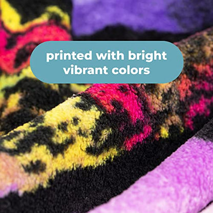 Dawhud Direct 50 x 60 Inch Pitbull Fleece Blanket Throw with Dean Russo Dog Art - Soft and Colorful Pitbull Blankets for Adults, Kids, Bed Couch Sofa Travel - Thoughtful Gift for Dog Lovers - color: Dean Russo Beware of Pit Bulls They Will Steal Your Hear