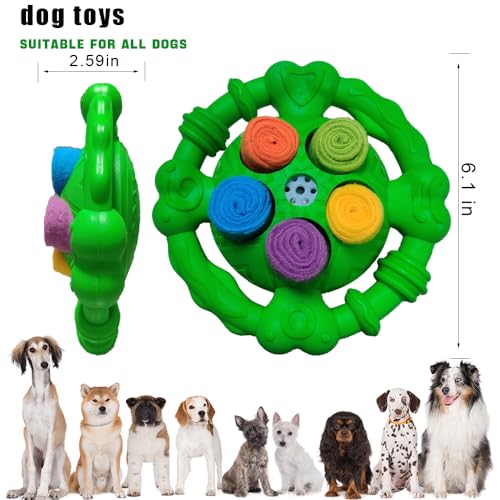 Toys for Aggressive Chewers,Squeaky Tough Dog Chew Toys,Encourage Natural Foraging Skills and Slow Food Training,Indestructible and Durable Nylon Toy,Dog Chew Toys for Large Medium Small Dogs