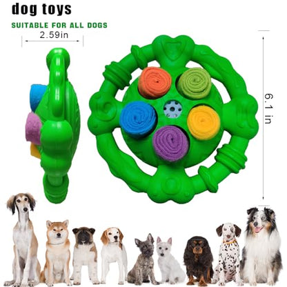 Toys for Aggressive Chewers,Squeaky Tough Dog Chew Toys,Encourage Natural Foraging Skills and Slow Food Training,Indestructible and Durable Nylon Toy,Dog Chew Toys for Large Medium Small Dogs