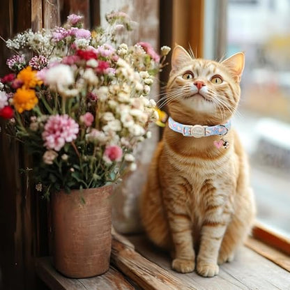 2 Pack Valentines Cat Collars - Valentine Breakaway Cat Collar with Bell, Pink and Red Heart Pendant, Adjustable Kitten Collars for Girl Boy Cats, Sweet Hearts - color: Pastel Hearts