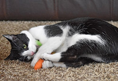 OurPet's 100-Percent North American Catnip Filled Carrot Cat Toy 24 Karat (Pack of 2) - size: 1 (Pack of 2)
