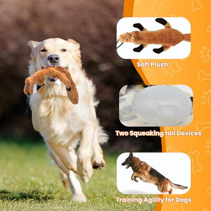 Flirt Pole for Dogs, Interactive Dog Toys Extendable Teaser Wand with Lure Chewing Toy, Chase and Tug of War for Small Medium Large Dogs Training Playing Exercise - size: 40.5Inch Pole-Black