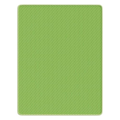 Foldable Pet Litter Mat with Textured Top Keeps Litter Contained and is Kind on Nails Control Pad - color: Green