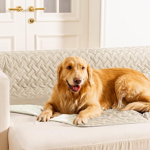gogobunny 100% Double Sided Waterproof Dog Blanket Soft Bed Pet Cover Reversible Protect Furniture Couch Sofa Car for Puppy Cat Kids (Dark Beige/Light Beige, 30x30 Inch (Pack of 1)) - color: Dark Beige/Light Beige, size: 30x30 Inch (Pack of 1)