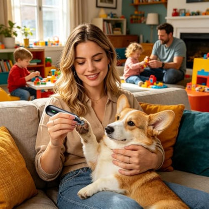 Dog Nail Grinder Quiet - 3 Mode Rechargeable Silent, Pet Nail Trimmer for Safe Free Grooming Durable Low Noise Grinder for Cats Dogs Puppies Small Medium Large Breeds Toenail Care Home