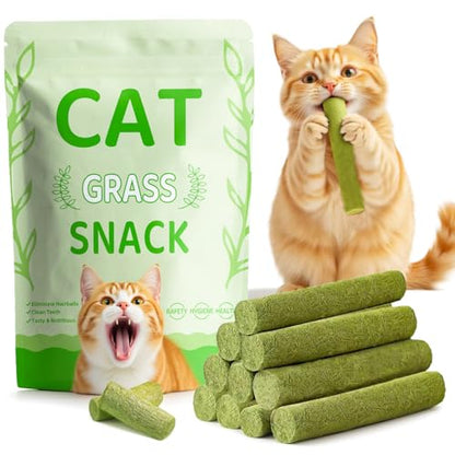 Cat Toys 17Pack 100g Catnip Grass Teething Stick for Hairball Removal Kitten Toy Freeze Dried Chew Dental Food for Indoor Kitty Lickable Edible Snack - size: 17Pack