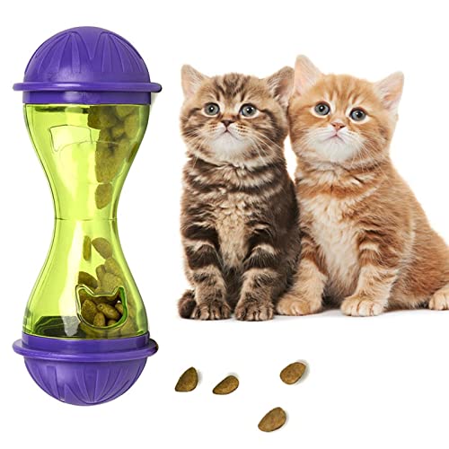 Interactive Puzzle Toy for Indoor Cats - Slow Feeder with Bells Inside - Puzzle Feeder