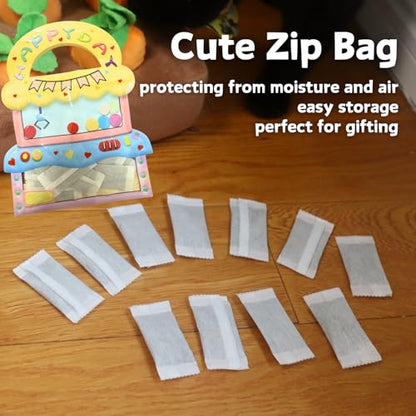 CECE PAW 12 Pack Natural Catnip Pouches for Cat Toys, Non-Woven Fabric Cat nip Refills, Gift Packaging with Catnip Tea Bags and Feather Whale Toy - color: Catnip Tea Bags, size: Cat