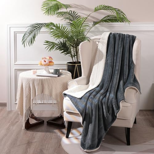Waterproof Dog Blankets for Bed 40'' x 60'', Water Proof and Stain Resistant Throw Blankets for Couch Sofa, Water Resistant Bed Cover - color: Dark Grey, size: 40x60 inch