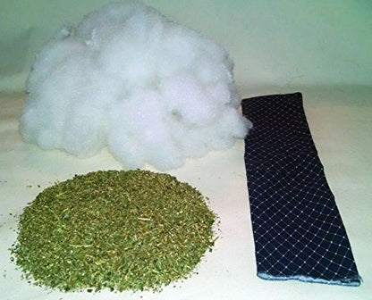 15” Refillable Catnip Kicker Toy for Cats – Handmade in USA Plush Kick Stick Filled with 1 oz Premium Catnip & Extra Catnip Included – Interactive Bunny Kick Toy (Dark Denim) - color: Dark Denim
