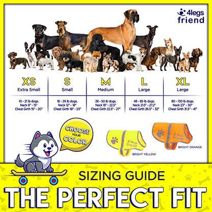 Safety Reflective Vest for Dogs - High Visibility for Outdoor Activity Day and Night, Protect Your Pet from Cars & Hunting Accidents - size: S