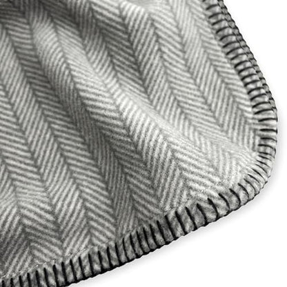 Preston II – THE Polar Fleece Throw, Super-Soft Recycled Polar Fleece Dog Blanket Couch Coat Sofa and Car Protecter for Small, Medium, Large Dogs - 40”x 50”, Dove Gray Herringbone, One Size - color: Dove Gray Herringbone
