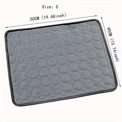 1pcs Dog Bed Cover Pet Blanket for Furniture Bed Couch Sofa Reversible, Breathable, Washable Pet Blankets, Dog Cooling Mat, Dark Grey, 50 * 40cm - color: Dark Grey, size: 50*40cm