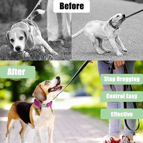 No Pull Collar with Quick Release Buckle for Small Medium Large Dogs - color: Pink, size: S (14-17" Neck, 2.25mm)