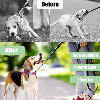 No Pull Collar with Quick Release Buckle for Small Medium Large Dogs - color: Pink, size: S (14-17" Neck, 2.25mm)