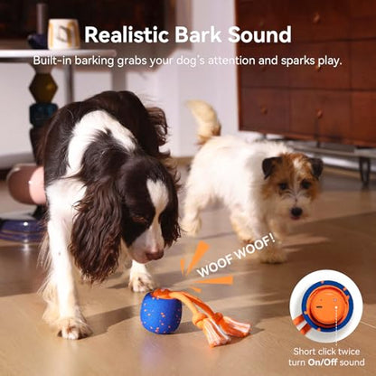 Cheerble Smart Interactive Dog Toy, Wicked Ball Rolly, Automatic Moving, Bouncing, Rotating, E-TPU Material, Active Rolling Interactive Dog Ball for Medium and Large Dogs (Blue) - color: Blue