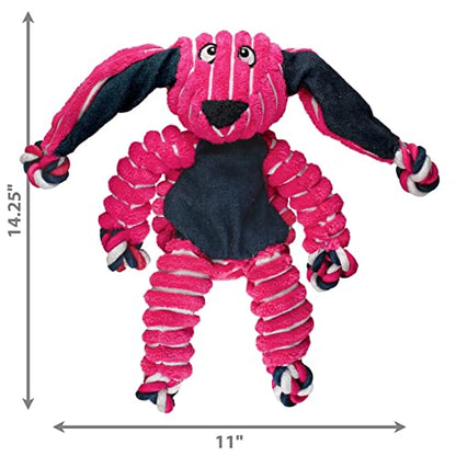 KONG Floppy Knots - Knotted Rope Dog Toy Entices Play - Tug Toy Satisfies Natural Instincts - Dog Supplies with Floppy Design & Minimal Stuffing - Bunny, For Medium/Large Dogs - color: Bunny, size: Medium/Large