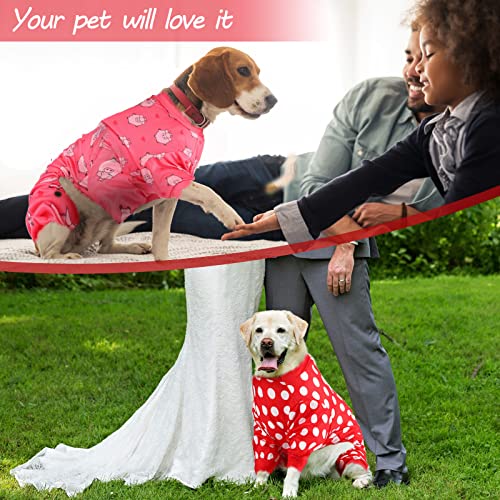 3 Pieces Dog Pajamas Puppy Soft Pets Clothes Dog Jumpsuit for Small Medium Large Pets Cute Apparel Bodysuits for Girl and Boy, 3 Styles(M Fits 5.5-7.7 lbs) - size: M Fits 5.5-7.7 lbs