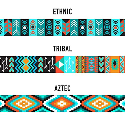 CollarDirect Cat Collar Breakaway with Removable Bell Set of 2 PCS - color: Ethnic + Tribal