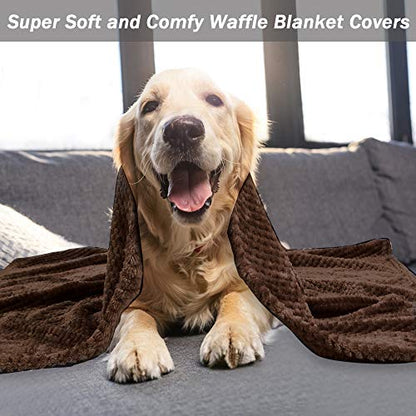 Dog Blanket,Soft Fuzzy Blankets for Puppy, Small,Medium,Large,X-Large Premium Fluffy Blankets Plush Fleece Throw Dog Bed, Couch, Sofa, Reversible Travel Warm Covers - color: Brown, size: M（30x40 inches）