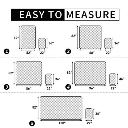 Easy-Going 100% Waterproof Dog Bed Cover, Non-Slip Pet Blanket for Furniture, Washable Couch Cover, Repleasement Sofa Cover (52X82 in,Dark Gray) - color: Dark Gray, size: 52x82 in
