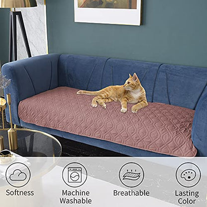 Ameritex Waterproof Dog Bed Cover Pet Blanket for Furniture Bed Couch Sofa Reversible - color: Pink+burgundy, size: 30x53 Inch (Pack of 1)