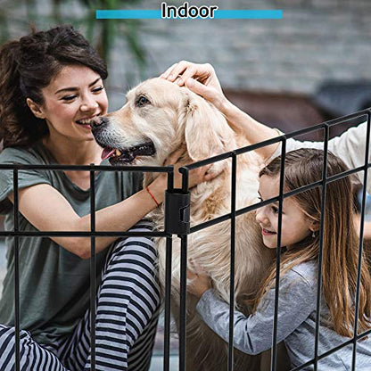 Pet Dog Playpen 8 Panel 48" Durable Metal Portable Foldable Indoor Outdoor Cat Puppy Exercise Pen with Door Animal Wire Yard Dog Fence Crate Kennel for Small Medium Large Dog - size: 48"x8 Panels