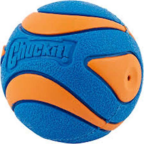 Chuckit! Ultra Squeaker Balls for Dogs, Floating Water Pet Toys, Durable Rubber Pet Toy, Bouncy Squeaky Fetch Balls for Dogs, Pack of 24, Medium (2.5") - size: Medium (Pack of 12), style: Squeaker