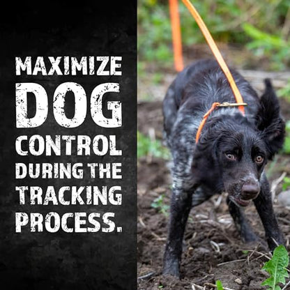 RigidBuilt Tracking Leash & Long Check Cord | 30 Feet | Waterproof Standard Dog Leash | Heavy Duty & Easy to Clean Hunting Dog Accessories - size: Small (5-40 lbs)