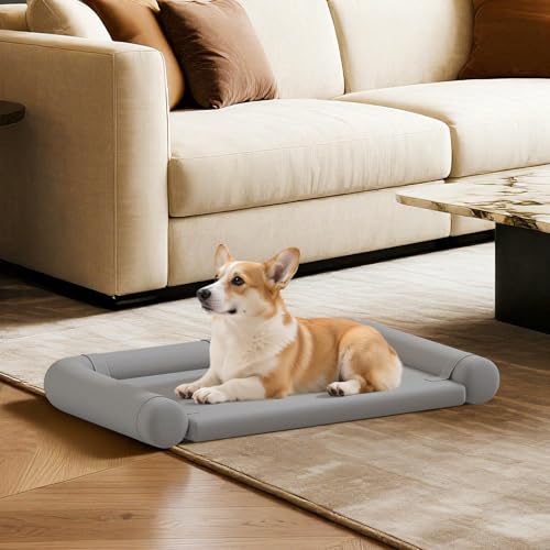 Orthopedic Dog Bed for Medium Dogs,Pet Bed with Removable Bolsters, Dog Couch with Removable Washable Cover,Grey(Bolster M) - size: Bolster M