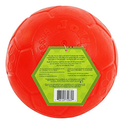 Jolly Pets Jolly Soccer Ball Dog Toy 8in,All Breed Sizes - color: Red, size: 8 Inch Diameter