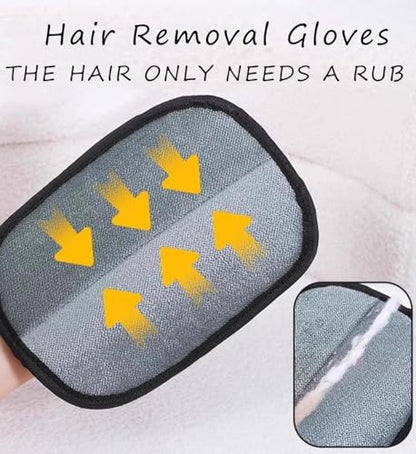 2 PCS Pet Hair Removal Glove for Dogs Cats, Thickened Washable Reusable Grooming Mitt Remover Gentle Massage Deshedding for Short Long Hairs 2025 New